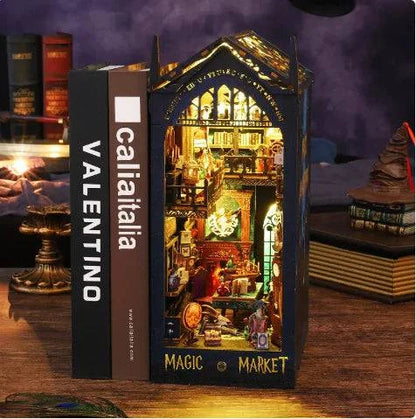 Enchanting Cottage Book Stand: Transformative Wooden Building Model for DIY Enthusiasts - Home Kartz