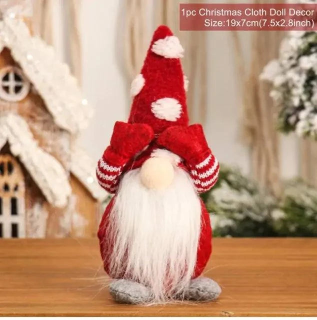 Gnome Christmas Faceless Doll – Whimsical Holiday Decoration for Festive Cheer | Perfect Holiday Gift - Home Kartz