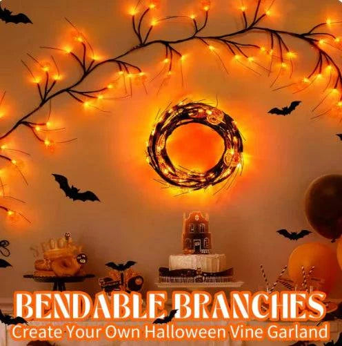 Spooky Pumpkin LED String Lights – Perfect Halloween Decoration for Indoors & Outdoors - Home Kartz