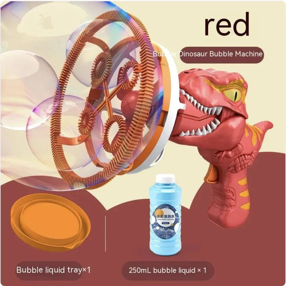 Experience Prehistoric Playtime Fun with the Handheld Dinosaur Bubble Blower Toy - Home Kartz