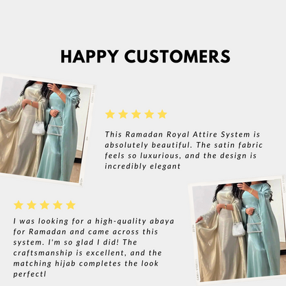 Satin Butterfly Abaya | Elegant Islamic Maxi Dress for Ramadan and Beyond | Available in 15 Colours - Home Kartz