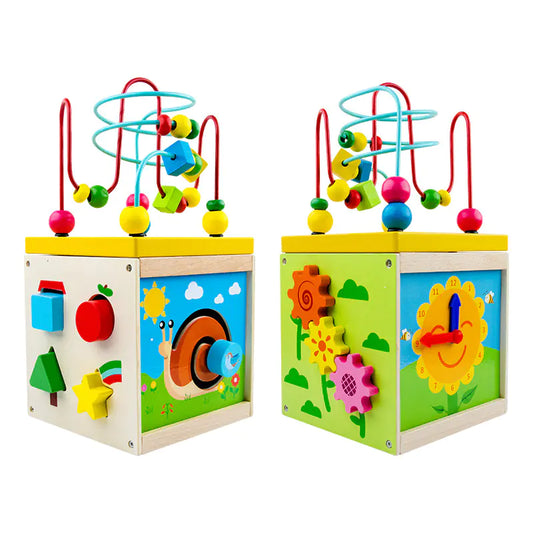 Color, Count & Create : A Wooden Montessori Bead Toy That Builds Coordination and Bright Minds