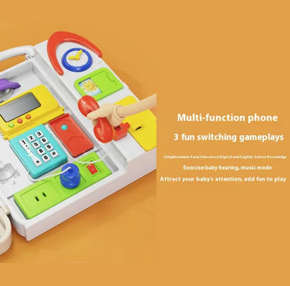 Montessori Busy Board for 1-2 Year Old Toddlers | Improve Fine Motor & Focus Skills