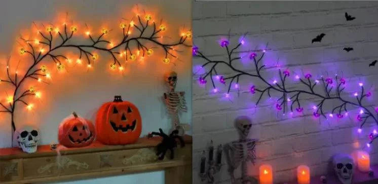 Spooky Pumpkin LED String Lights – Perfect Halloween Decoration for Indoors & Outdoors - Home Kartz