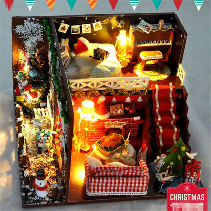 Build the Magic of Christmas - A Handcrafted Wooden House Kids Can Create & Cherish!