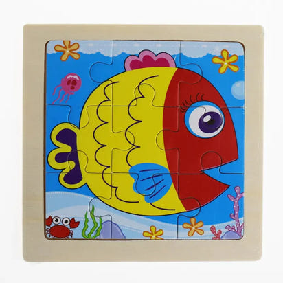 Montessori Cartoon 3D Puzzle | Early Education Toy for Cognitive & Motor Skills Eco Kids Bay