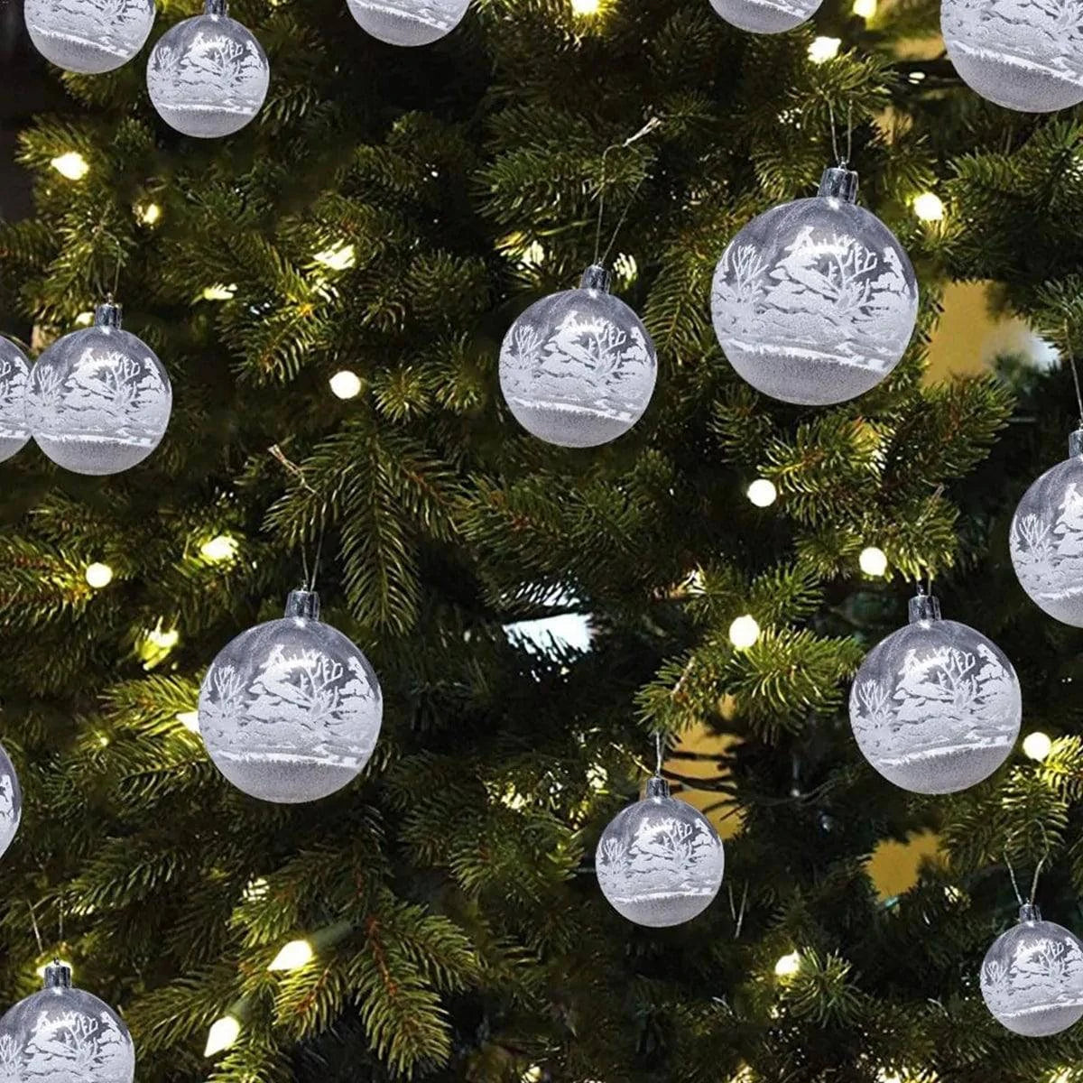 Sparkle Up Your Holiday Decor with a Christmas Transparent Ball Pendant ✨🎄 - Home Kartz