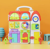 Eco-Crafted Montessori Busy Board That Builds Focus, Confidence, and Fine Motor Skills