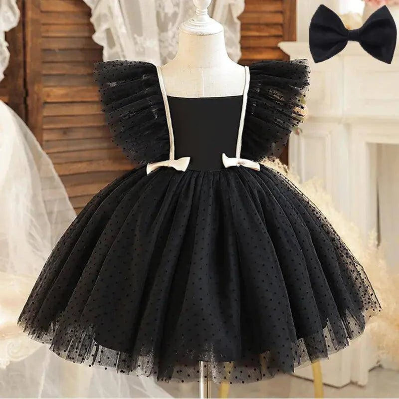 White Baby Baptism Dress with Ruffle Sleeves – Elegance for Your Baby’s Special Day - Home Kartz