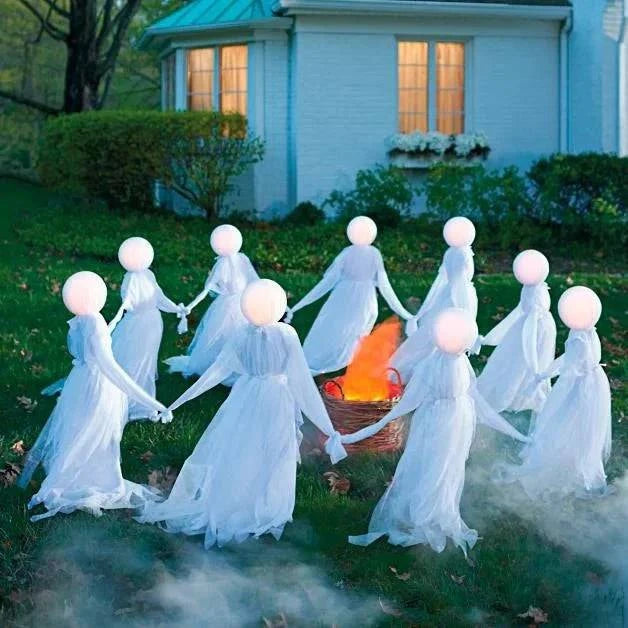 Enchant Your Halloween: Holding Hands Ghost Decoration – Perfect for Outdoor and Garden Displays - Home Kartz