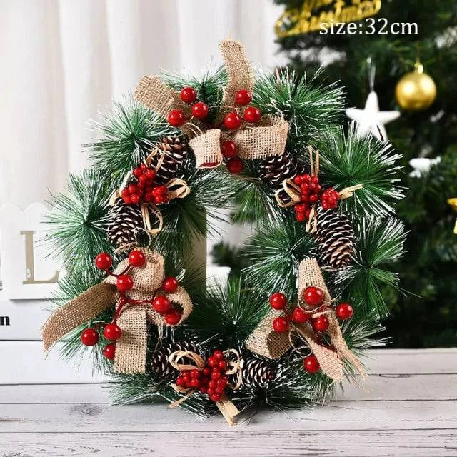 Festive Christmas Wreath Door Garlands – Add Holiday Cheer to Your Door - Home Kartz