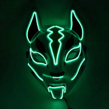 Illuminate Your Look with the Neon LED Luminous Joker Mask for Halloween and Parties 🎃 - Home Kartz