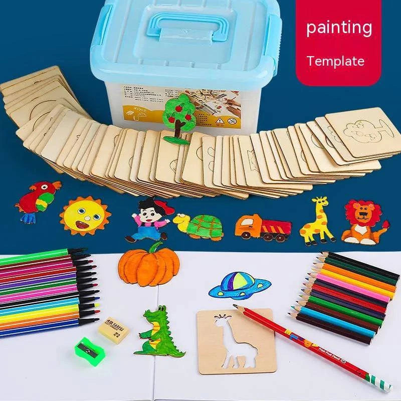 Spark Creativity with Our Children's Painting Template Drawing Tools Set – Perfect for Young Artists - Home Kartz