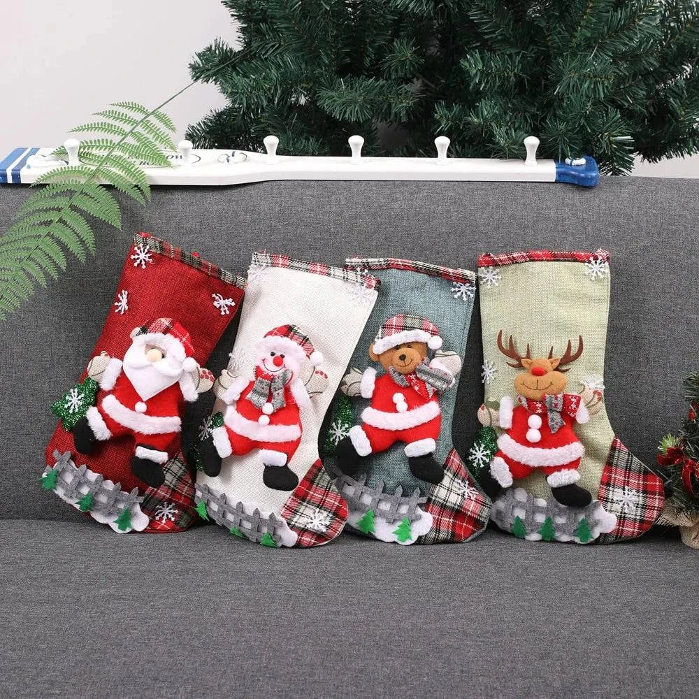 Reusable Festive Christmas Candy Bags for Holiday Gifts - Home Kartz