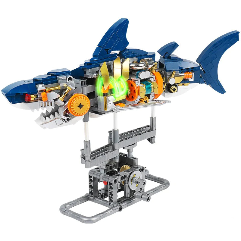 Unleash the Ocean's Majesty: The Apex Predator Model Kit - Build Your Own Mechanical Shark! 🦈✨ - Home Kartz