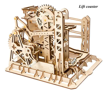 3D Wooden Puzzle Mechanical Model | DIY Kit for Focus & Engineering Logic