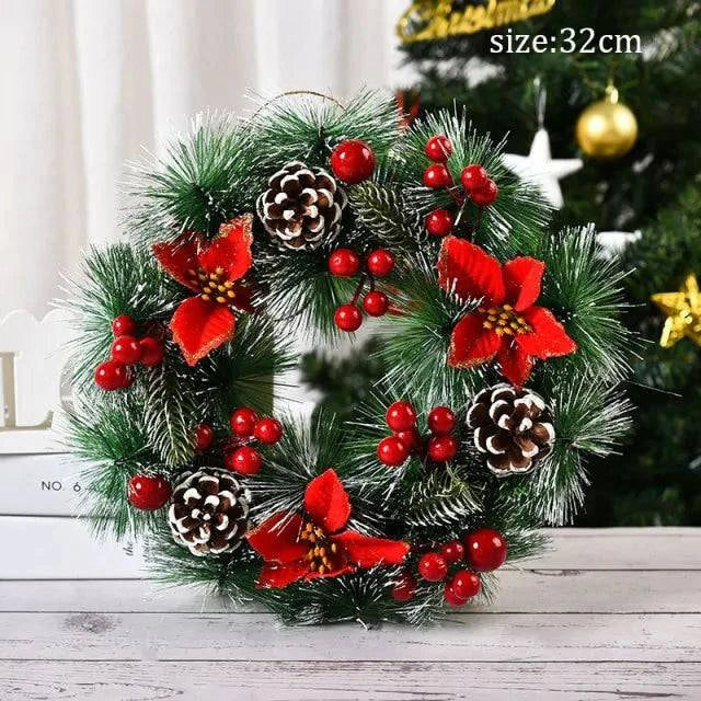 Festive Christmas Wreath Door Garlands – Add Holiday Cheer to Your Door - Home Kartz
