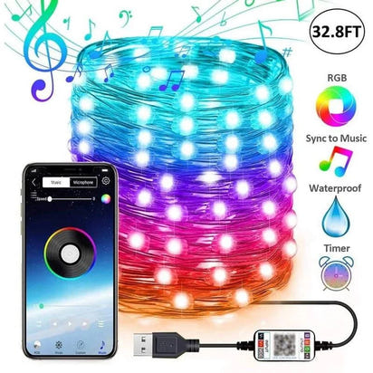 Light Up Your Holidays with Customizable LED Christmas Tree Decoration Lights 🎄✨ - Home Kartz