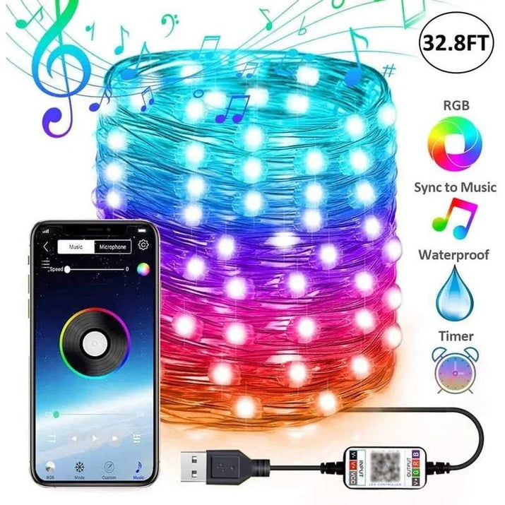 Light Up Your Holidays with Customizable LED Christmas Tree Decoration Lights 🎄✨ - Home Kartz