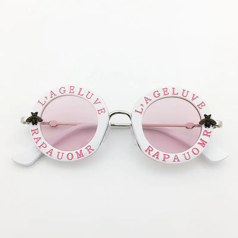 ✨ Retro Chic Meets Ultimate Eye Safety: Introducing the Buzzworthy Vintage Round Kids Sunglasses with UV400 Protection! ✨ - Home Kartz
