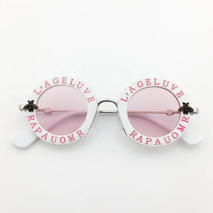✨ Retro Chic Meets Ultimate Eye Safety: Introducing the Buzzworthy Vintage Round Kids Sunglasses with UV400 Protection! ✨ - Home Kartz