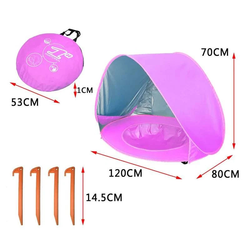 🏖️ Unlock Endless Sunny Adventures: Introducing the Ultimate SafeHaven Baby Beach Tent with Enhanced Protection! ☀️ - Home Kartz