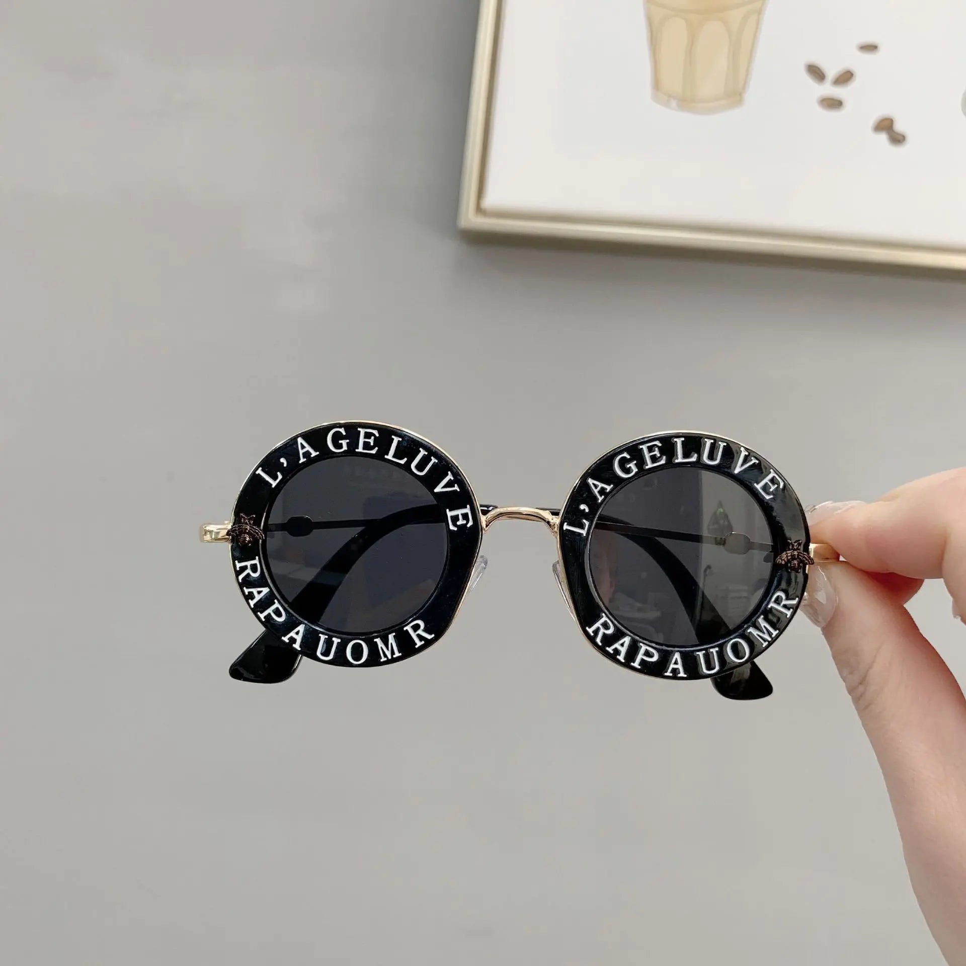 ✨ Retro Chic Meets Ultimate Eye Safety: Introducing the Buzzworthy Vintage Round Kids Sunglasses with UV400 Protection! ✨ - Home Kartz