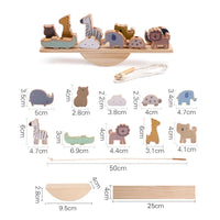 Montessori Wooden Animal Stacking Toy | Builds Balance & Fine Motor Skills Eco Kids Bay
