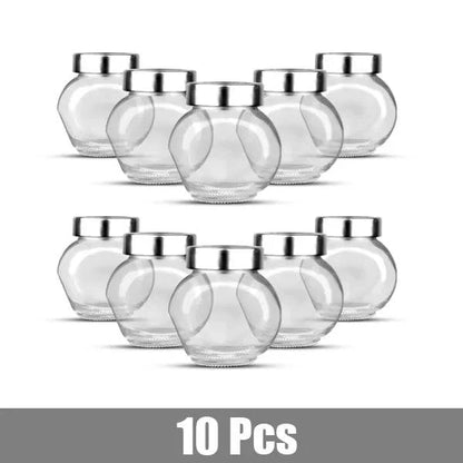 180ML Transparent Food Storage Jar – Compact, Airtight Glass Jar for Freshness and Easy Organization - Home Kartz
