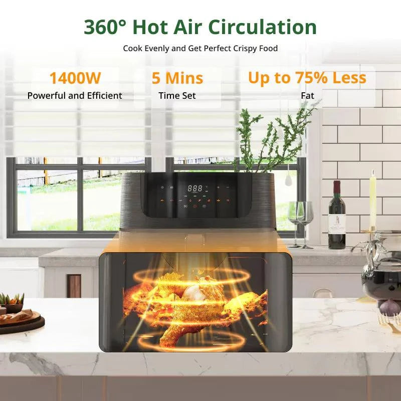 8.5 QT Air Fryer – Large Capacity Multi-Function Cooker for Healthy Meals - Home Kartz
