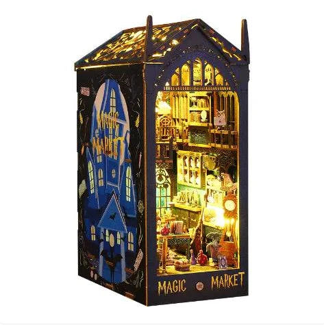 Enchanting Cottage Book Stand: Transformative Wooden Building Model for DIY Enthusiasts - Home Kartz
