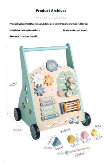 Encourages Balance, Builds Strength, and Sparks Independence — All in One Wooden Walker.