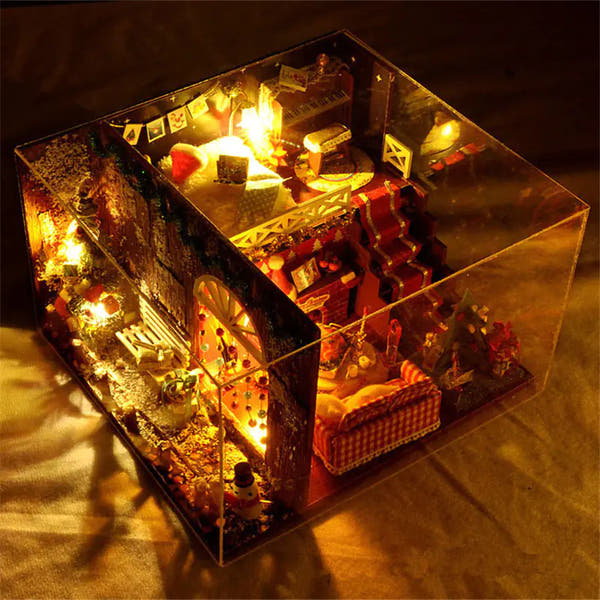 Build the Magic of Christmas - A Handcrafted Wooden House Kids Can Create & Cherish!
