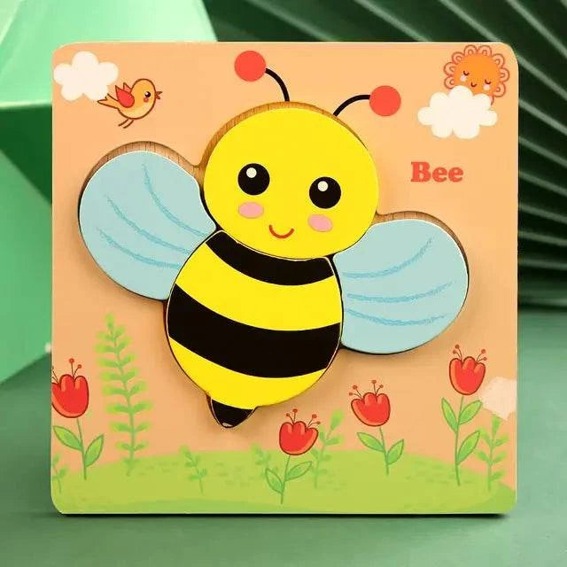 Wooden Puzzles For Kids - Engage Your Child's Imagination with Educational Animal Puzzles - Home Kartz