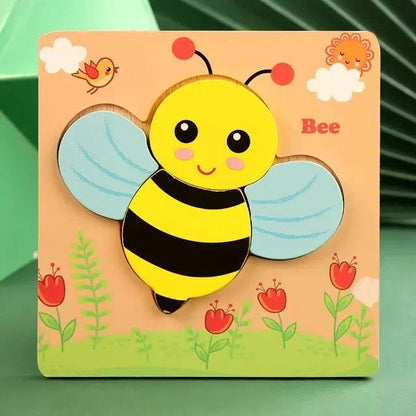 Wooden Puzzles For Kids - Engage Your Child's Imagination with Educational Animal Puzzles - Home Kartz