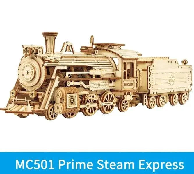 Train Model 3D Wooden Educational Puzzles For Kids | Creative Gift for Kids - Home Kartz