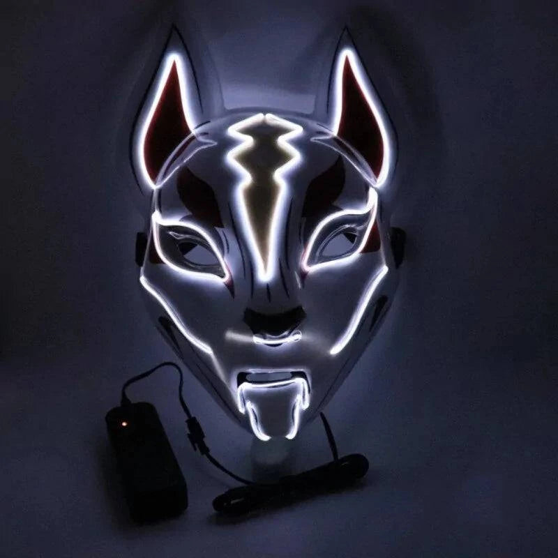 Illuminate Your Look with the Neon LED Luminous Joker Mask for Halloween and Parties 🎃 - Home Kartz