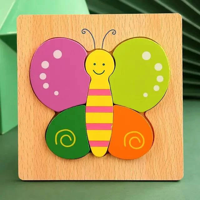 Wooden Puzzles For Kids - Engage Your Child's Imagination with Educational Animal Puzzles - Home Kartz