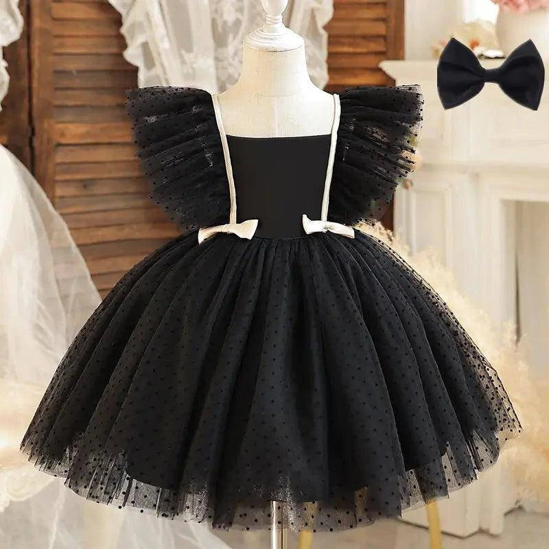 White Baby Baptism Dress with Ruffle Sleeves – Elegance for Your Baby’s Special Day - Home Kartz