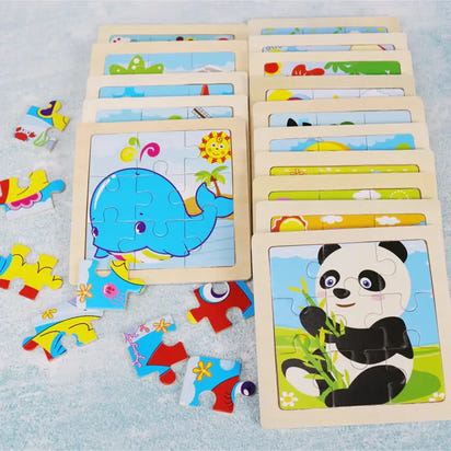 Montessori Cartoon 3D Puzzle | Early Education Toy for Cognitive & Motor Skills Eco Kids Bay