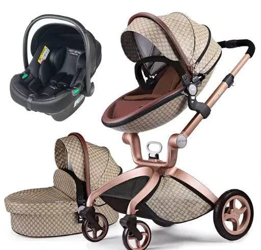 Convertible Baby Stroller – 3-in-1 Luxury Bassinet and Toddler Stroller - Home Kartz