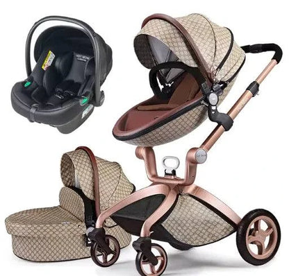 Convertible Baby Stroller – 3-in-1 Luxury Bassinet and Toddler Stroller - Home Kartz