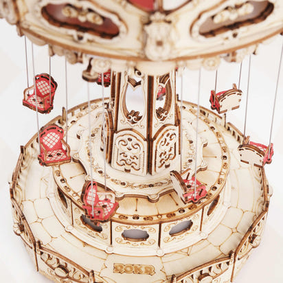 Create, Listen & Relax - Craft Your Own Dreamy Wooden Musical Carousel!