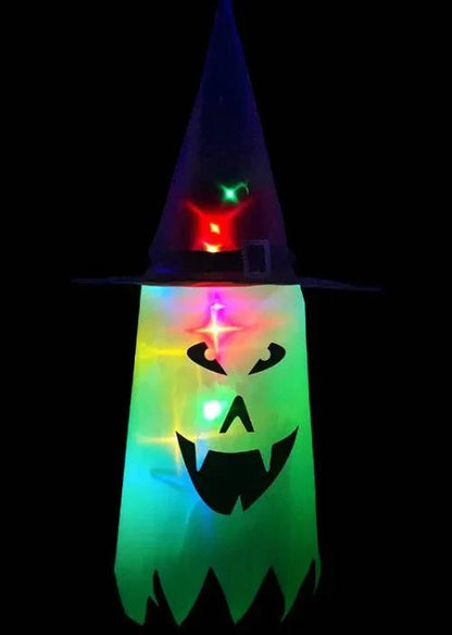 Spooky Halloween Ghost Lanterns | Festive Cloth Art Ghost String Lights - Home Kartz
