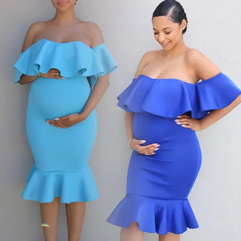 ✨ Embrace Your Radiance: Introducing the Ethereal Glow Maternity Photo Shoot Dress! ✨ - Home Kartz