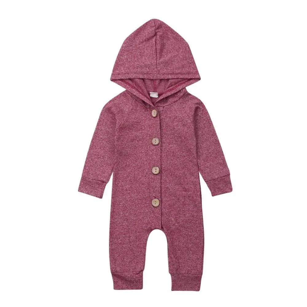 Cozy and Stylish Baby Toddler Hooded Romper - Perfect for Every Day - Home Kartz