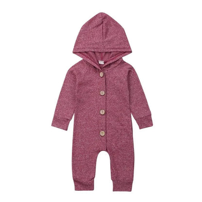 Cozy and Stylish Baby Toddler Hooded Romper - Perfect for Every Day - Home Kartz