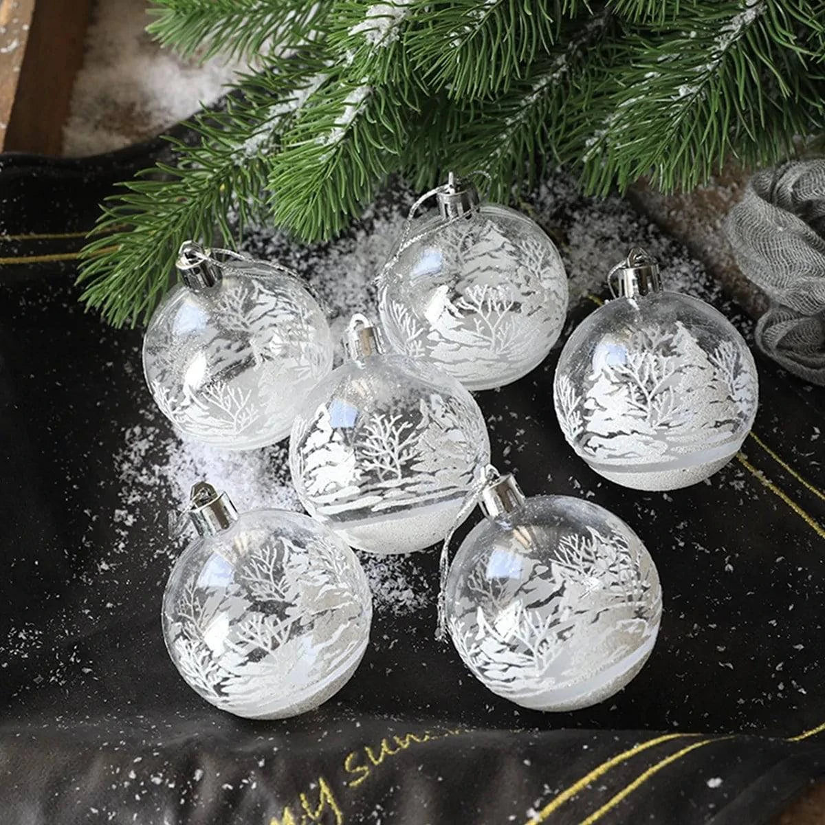 Sparkle Up Your Holiday Decor with a Christmas Transparent Ball Pendant ✨🎄 - Home Kartz