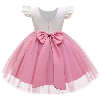 White Baby Baptism Dress with Ruffle Sleeves – Elegance for Your Baby’s Special Day - Home Kartz