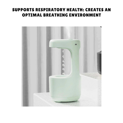 Large Portable Anti-Gravity Hygienic Ultrasonic Cool Mist Humidifier for RSV, Kids, Babies and Adults